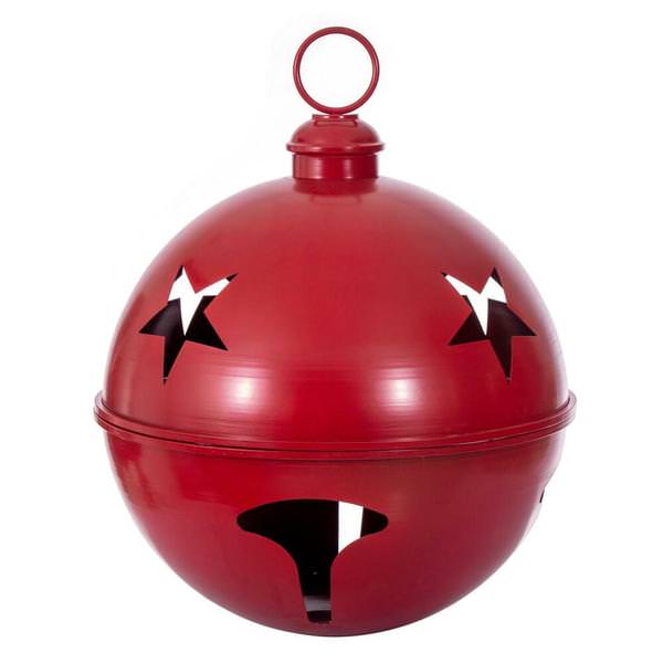 24" Red Iron Bell Ornament