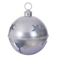 Vickerman 24" Silver Iron Bell Ornament