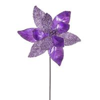 View 21.5" Lavender Poinsettia 11" Flower (6 Pack)