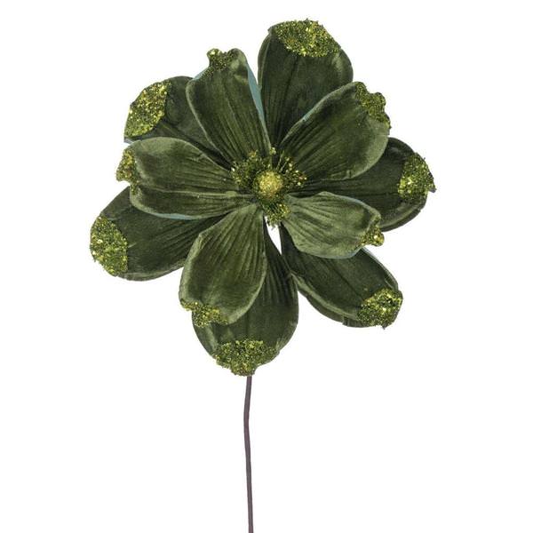 21.5" Artificial Lime Velvet Magnolia (4 Pack)