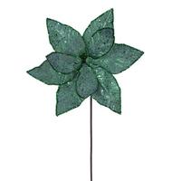 Vickerman 21.5" Lime Sequin Poinsettia 11" Flower (6 Pack)