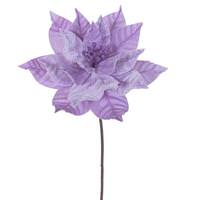 Vickerman 21.5" Lavender Poinsettia 12" Flower (6 Pack)