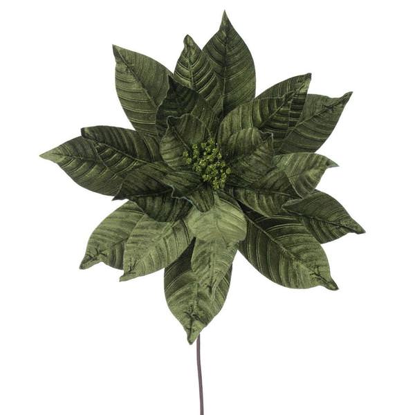 21.5" Artificial Lime Poinsettia 18" Flower (2 Pack)