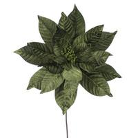 Vickerman 21.5" Artificial Lime Poinsettia 18" Flower (2 Pack)