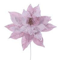Vickerman 21.5" Artificial Pink Poinsettia 18" Flower (2 Pack)