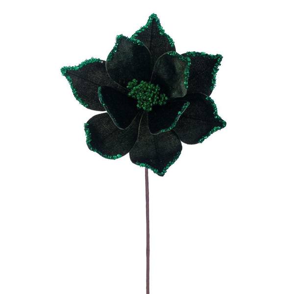 21.5" Green Poinsettia 10" Flower (6 Pack)