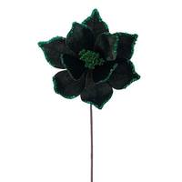 Vickerman 21.5" Green Poinsettia 10" Flower (6 Pack)