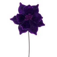Vickerman 21.5" Plum Poinsettia 10" Flower (6 Pack)