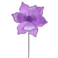 Vickerman 21.5" Lavender Poinsettia 10" Flower (6 Pack)