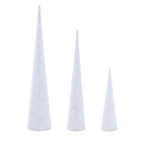 15"/24"/30" Champagne Cone Tree (3 Pack)