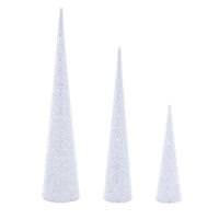 Vickerman 15"/24"/30" Champagne Cone Tree (3 Pack)