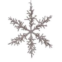 Vickerman 12" Champagne Twig Snowflake Ornament (3 Pack)