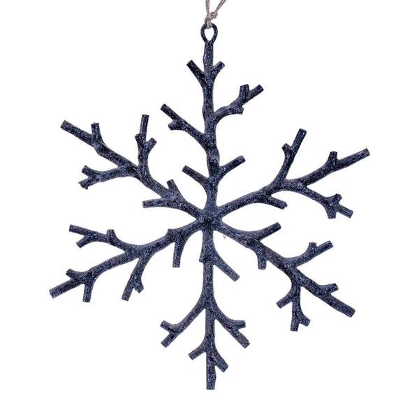 8" Brown Twig Snowflake Ornament (8 Pack)
