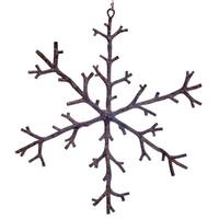 Vickerman 12" Beige Twig Snowflake Ornament (3 Pack)