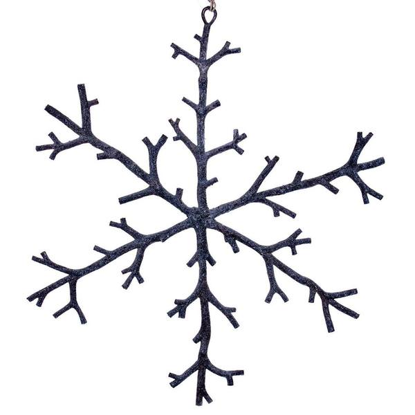 12" Brown Twig Snowflake Ornament (3 Pack)