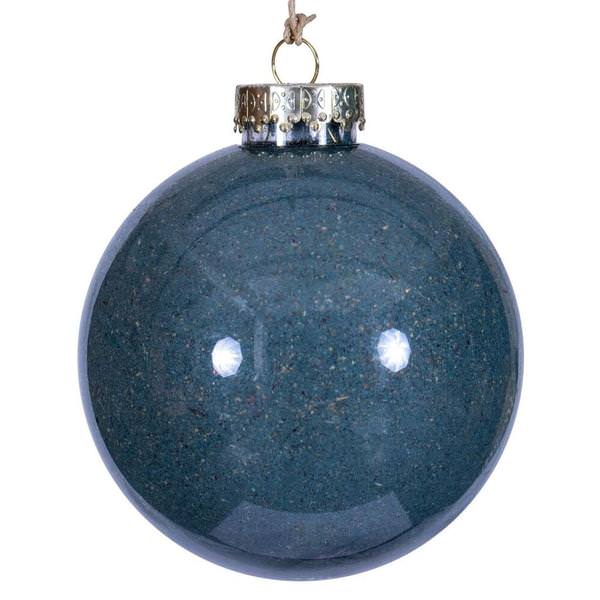 6" Denim Blue Ball Ornament (2 Pack)