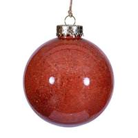 Vickerman 4" Rustic Orange Ball Ornament (3 Pack)