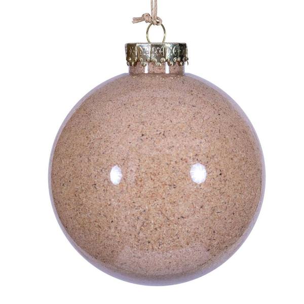 4" Mauve Ball Ornament (3 Pack)