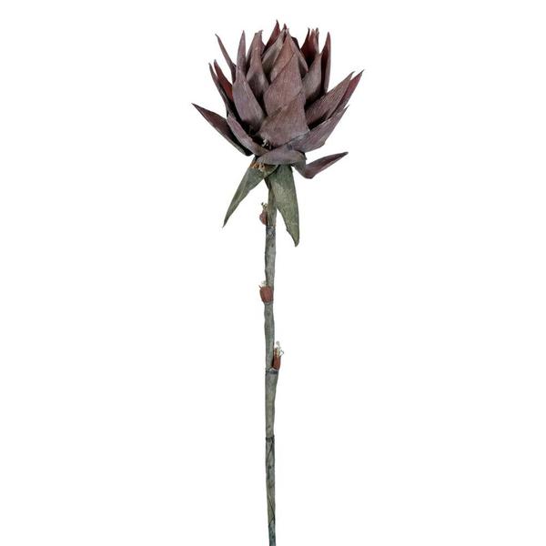 37" Artificial Red Dried Protea Stem (2 Pack)