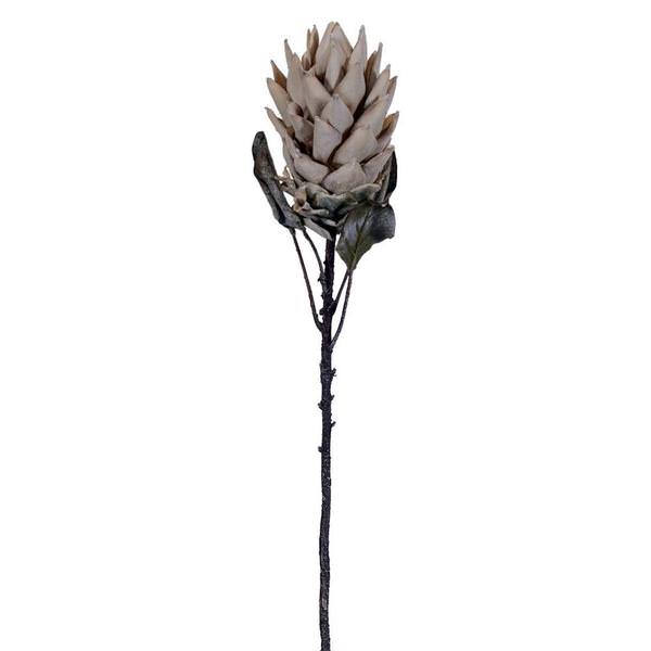 30.5" Artificial Cream Dried Protea Stem (2 Pack)