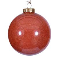 Vickerman 6" Rustic Orange Ball Ornament (2 Pack)