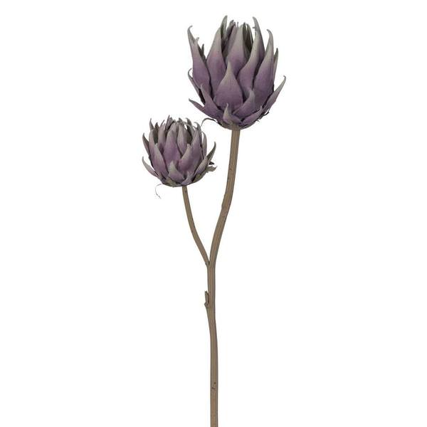 26.5" Artificial Light Purple Protea Stem (2 Pack)