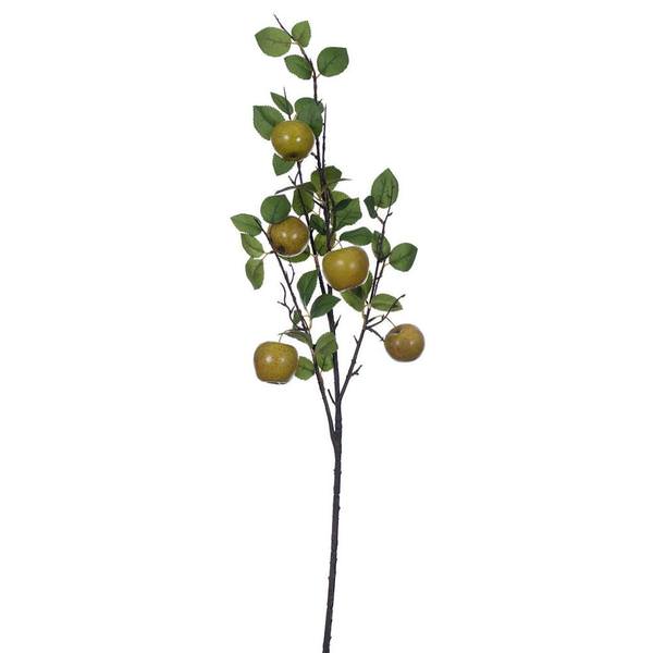 24" Artificial Yellow / Green Apple Fruit Spray (3 Pack)