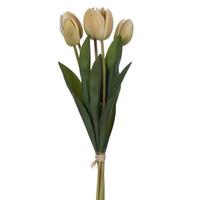 Vickerman 16" Artificial Yellow / Cream Tulip Bundle (2 Pack)
