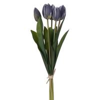 Vickerman 16" Artificial Blue / Violet Tulip Bundle (2 Pack)