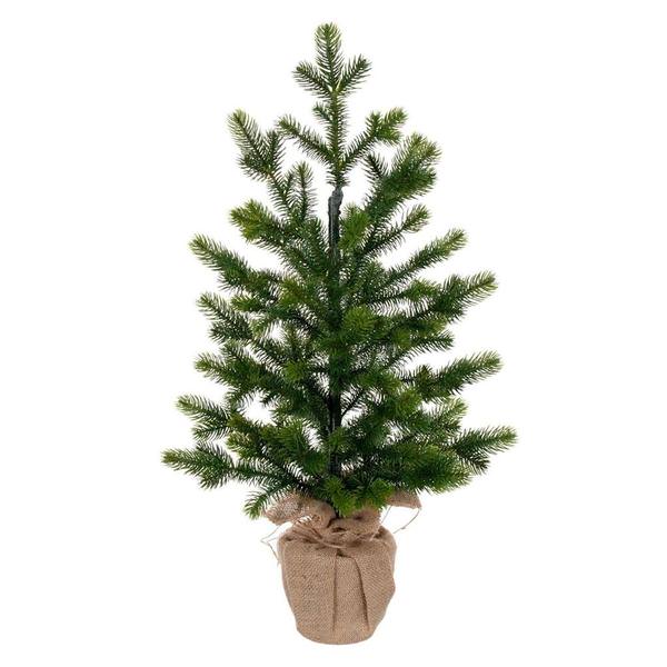 24" x 14" Cobby Spruce Tree Burlap 192 Tips Burlap Base