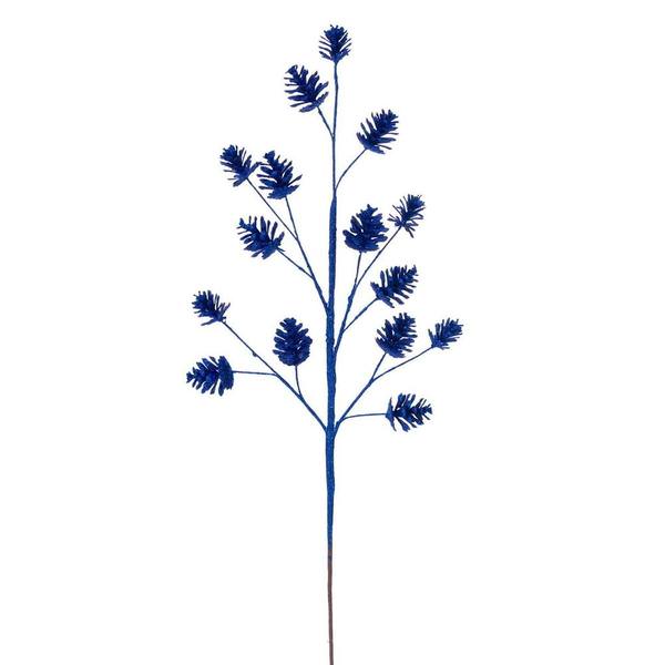 24" Blue Pinecone Glitter (6 Pack)