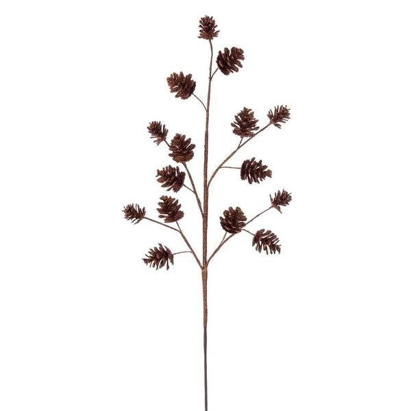 24" Copper Pinecone Glitter (6 Pack)