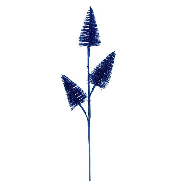 20" Blue Glitter Cone Tree (6 Pack)