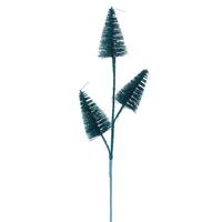 Vickerman 20" Turquoise Glitter Cone Tree (6 Pack)