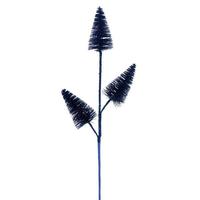 Vickerman 20" Midnight Blue Glitter Cone Tree (6 Pack)