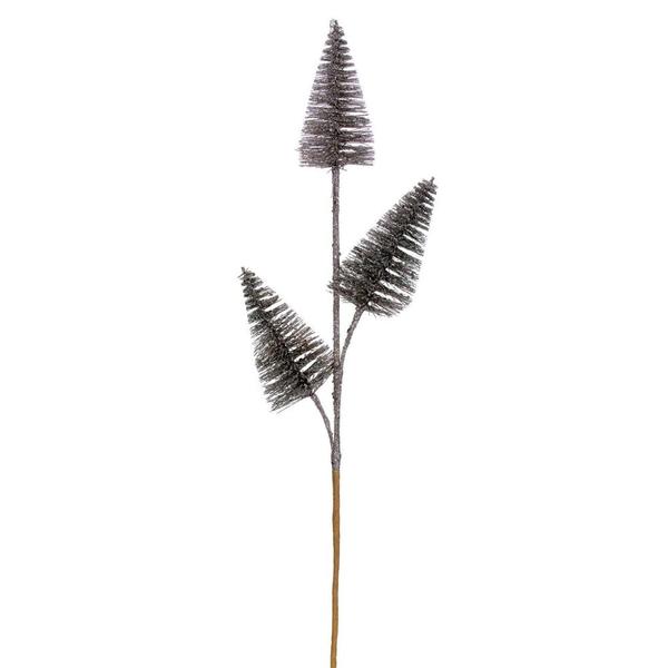 20" Champagne Glitter Cone Tree (6 Pack)