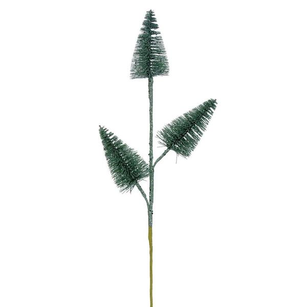 20" Teal Glitter Cone Tree (6 Pack)