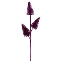 Vickerman 20" Fuchsia Glitter Cone Tree (6 Pack)