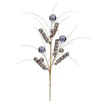 Vickerman 23" Champagne / Gold / Silver Curly Spray (4 Pack)
