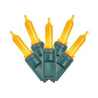 Vickerman 25' 50 Light Orange Frosted LED Christmas Light Set