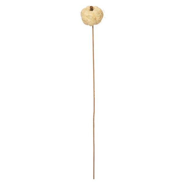 20" Bleached Coconut Coir Pumpkin Stem (12 Pack)