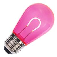 Vickerman 6 watt 120 volt S14 Medium Screw Base Pink Replacement LED Light Bulb (10 Pack)