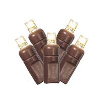 Vickerman 50 Light 25' Brown Wire Warm White Stretchable Wide Angle LED Lights