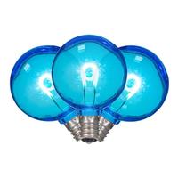 Vickerman G40 Transp Filament Teal Bulb LED Light Bulb (25 Pack)