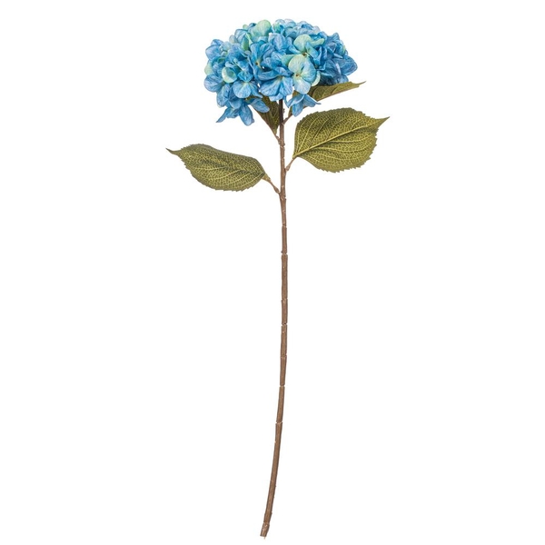 32.5" x 9" Blue Hydrangea Stem (3 Pack)