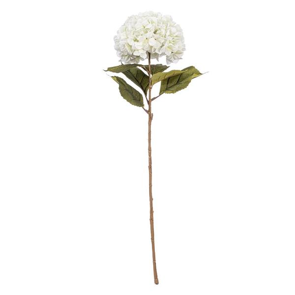 42" x 10" White Artificial Hydrangea Stem