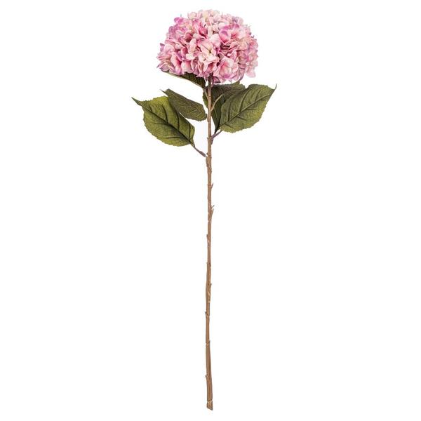 42" x 10" Pink Artificial Hydrangea Stem