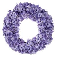 Vickerman 20" Real Touch Artificial Purple Hydrangea Wreath