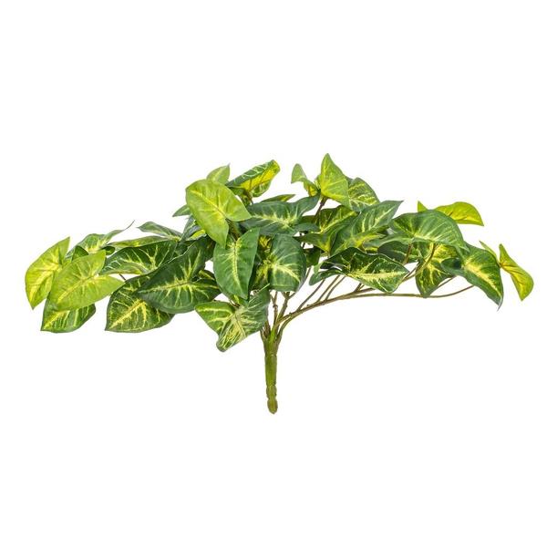 11" Artificial Green Syngonium Bush (2 Pack)