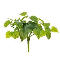 Vickerman 14" Artificial Green Pothos Bush UV (2 pack)